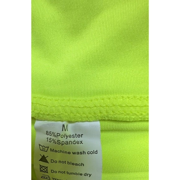 JoyGirl Women's Pleated Tennis Skort Neon Green Fluorescent SZ M - Picture 8 of 10